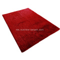 Silk Polyester Nipis Shaggy dengan Karpet Karpet Lurex